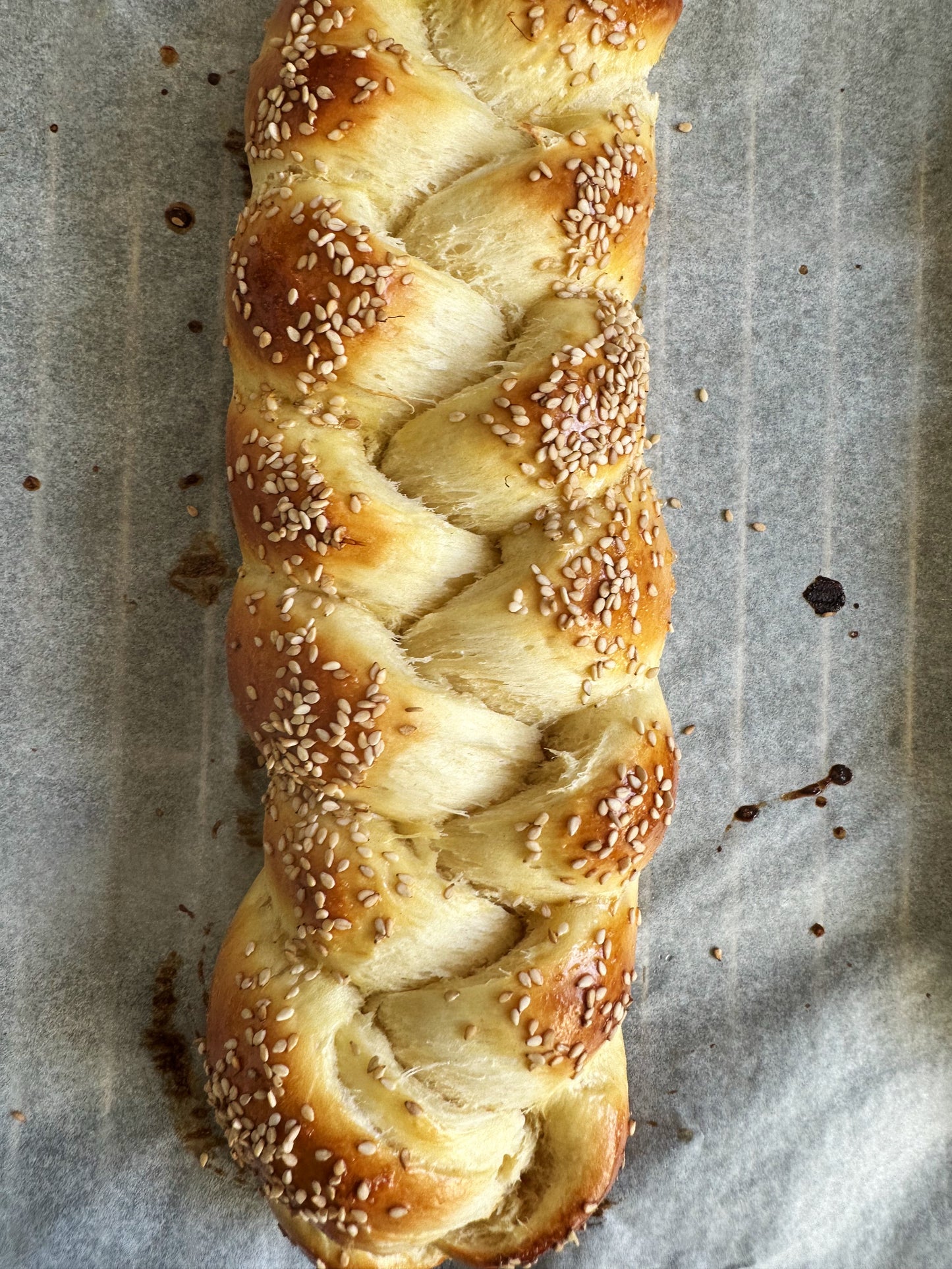 Challah au sésame