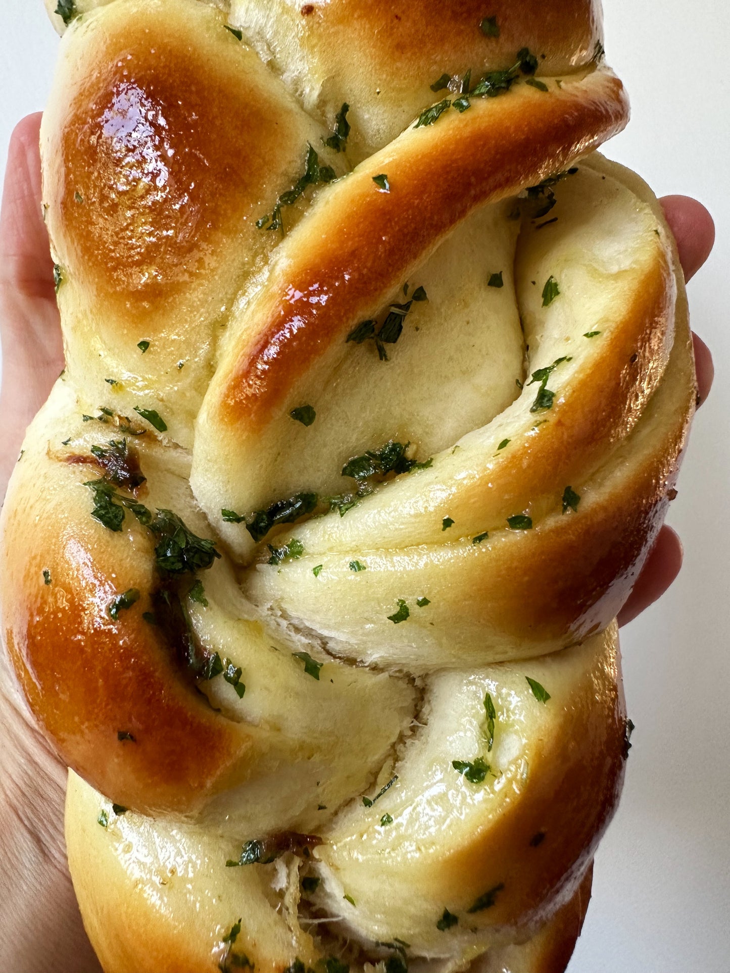 Garlic Confit & Parsley Challah